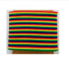 B&uuml;ndchen auf Karte Multicolor Streifen 3 mm, 7,5 cm...
