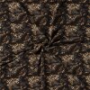 Modestoffe Krepp Tiere kreativ schwarz-camel (Bluse)