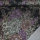 Fischgrat Reaktivdruck Blume braun-lila