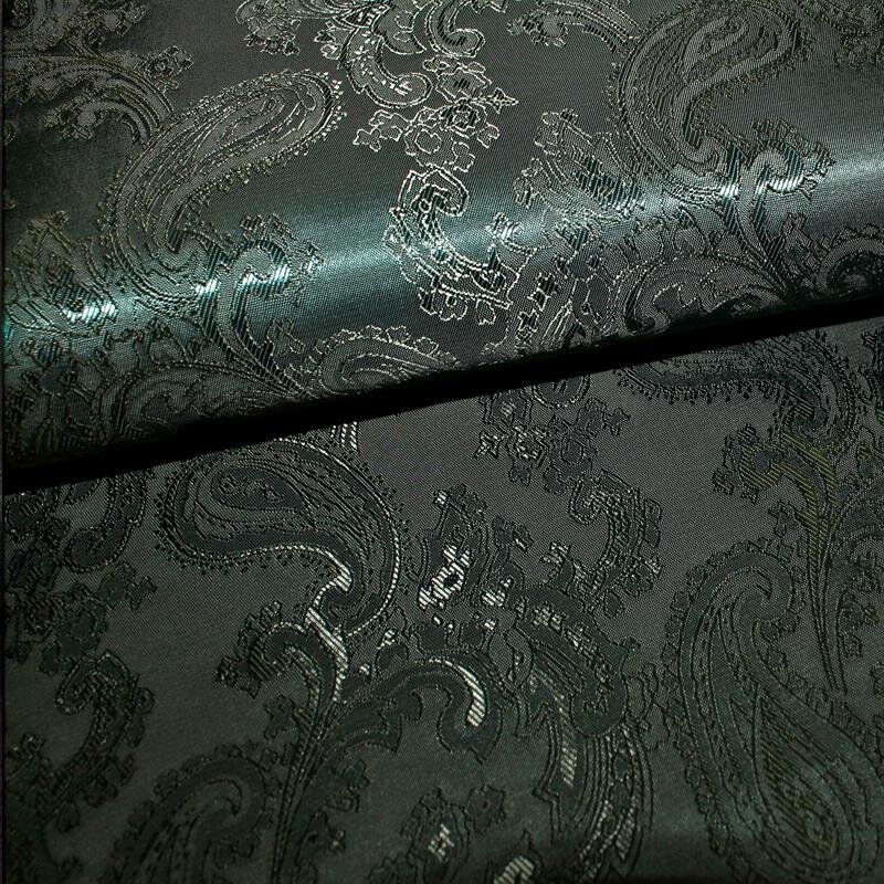 Futterstoff Jacquard Paisley 40 mm tannengrün; Design 235-F167 Fb. 420