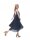 Modestoffe Chiffon-Plissee marine Punkte (Rock)