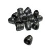 Kordelenden aus Metall schwarz, 10 mm