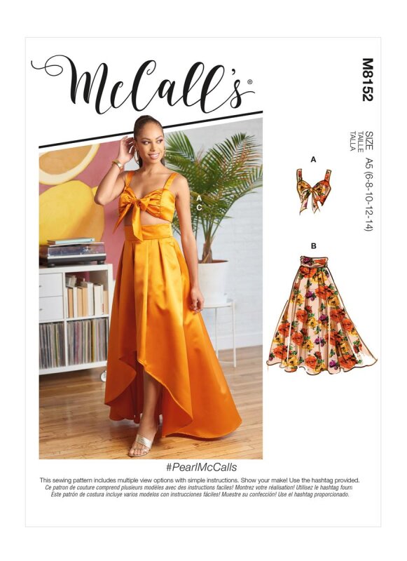 McCALLS Schnittmuster Damen Zweiteiler - Top und Rock