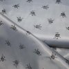 Futterstoff Jacquard Rosen 20 mm hellgrau; Design...
