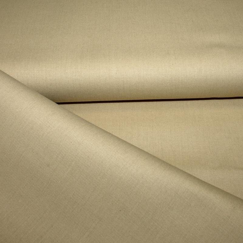 Baumwoll Feinköper mit Elastan,  Uni beige