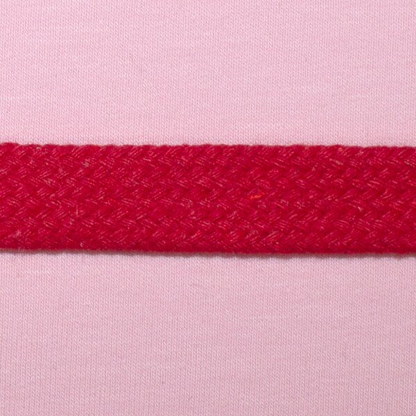 Flachkordel Baumwolle 18 mm in 10 Farben 10 rot