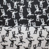 Polyester Jaquard doppelseitig Skating schwarz-ecru