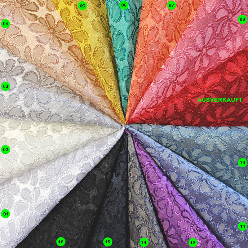 Jacquard Blumen, Design 81611 10 atlantik