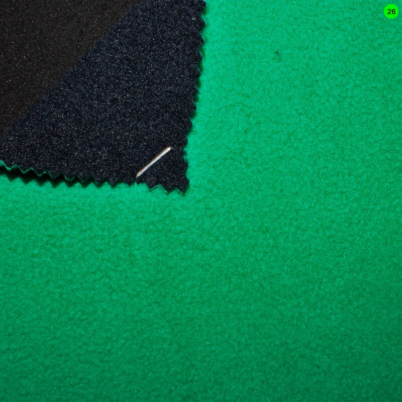Fleece Doubleface 26 smaragdgrün-dunkelblau