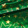Folie Weihnachten Sterne grün-gold