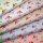Dirndlserie  Druck Rose und Ornamenten 04 hellblau