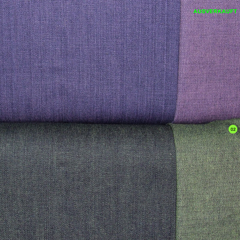Denim bicolor vorgewaschen + gefärbt 02 blau-grün