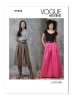 Vogue Schnittmuster Damen Rock-Hose