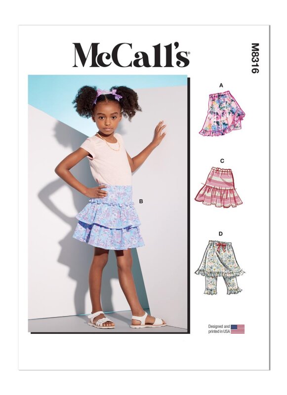 McCALLS Schnittmuster Kinder Rock und Leggins