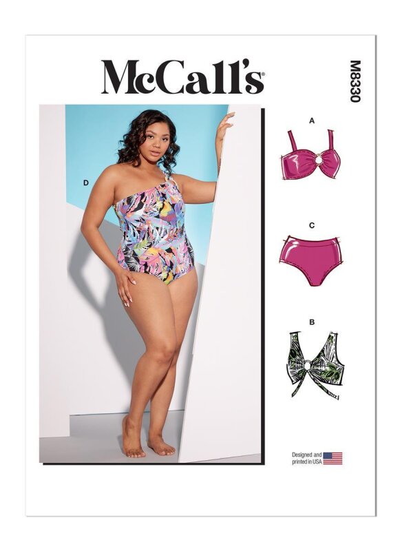 McCALLS Schnittmuster Damen Plus Bademode