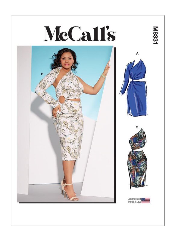 McCALLS Schnittmuster Damen Plus Damen Kleid