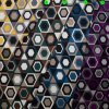 Jerseystoffe bedruckt, Geometrie 05 lila