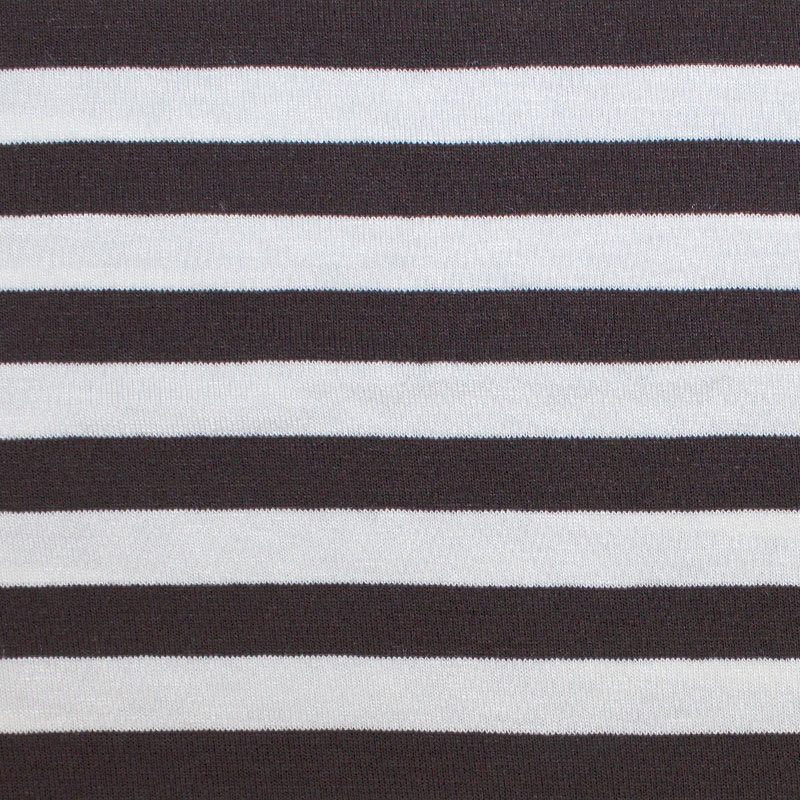 Viskose Jerseystoffe Ringel Serie 10 mm 07 schwarzbraun