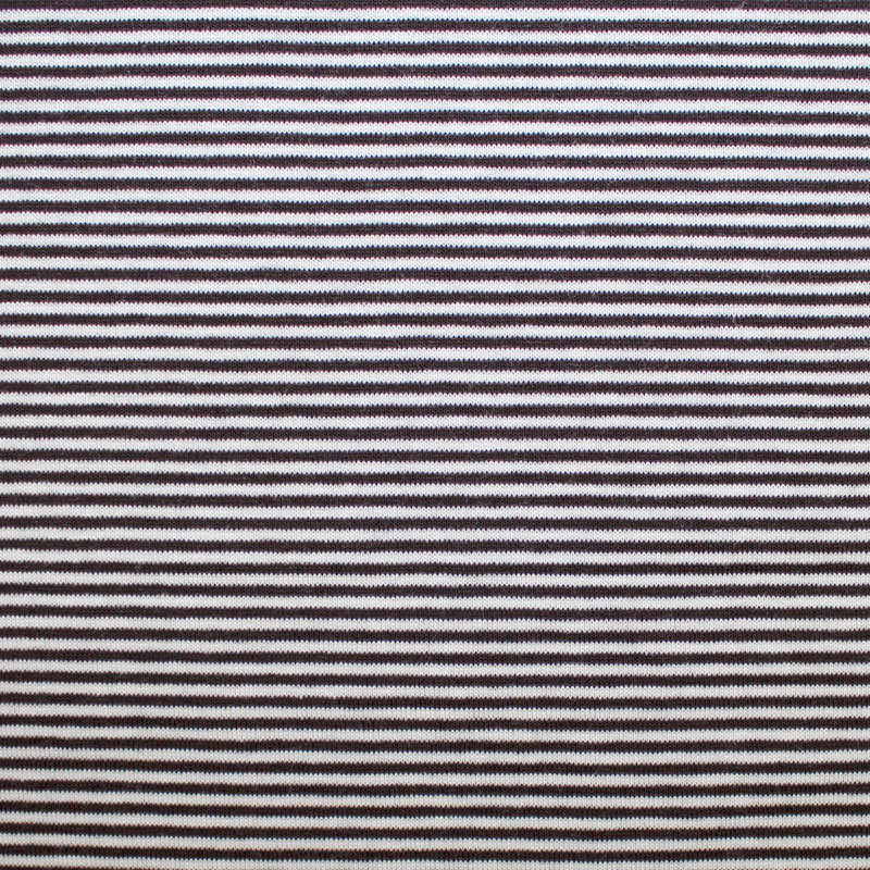Viskose Jerseystoffe Ringel Serie 2 mm 07 schwarzbraun