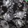 Jersey Viskose bedruckt Rosen 05 schwarz-grau