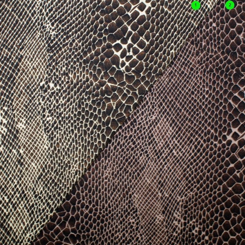 Jersey Viskose bedruckt Reptil  02 rotbraun