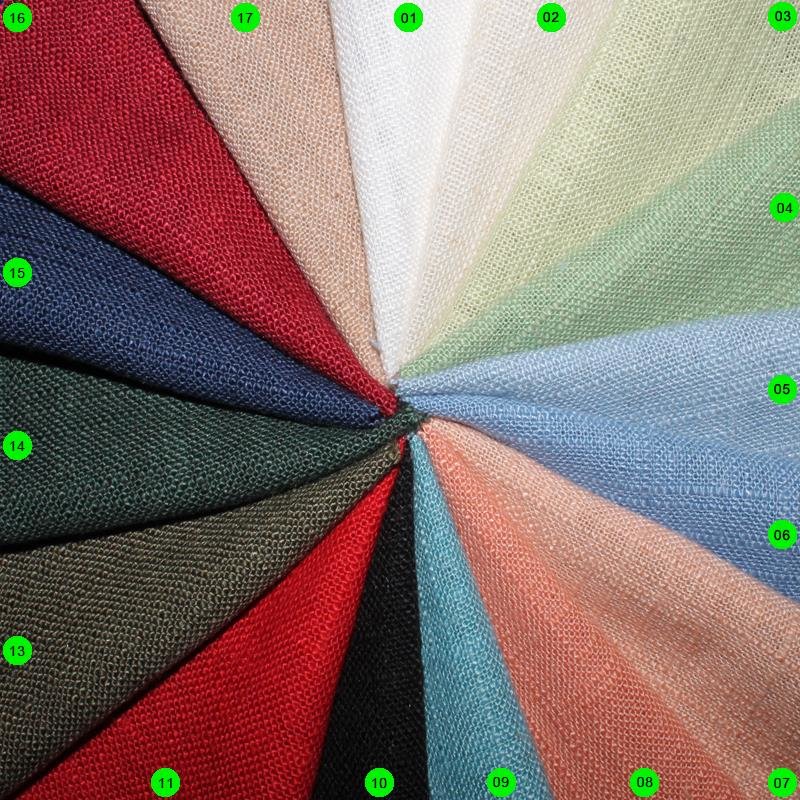 Leinen Mischgewebe super-soft-getumbelt 13 oliv