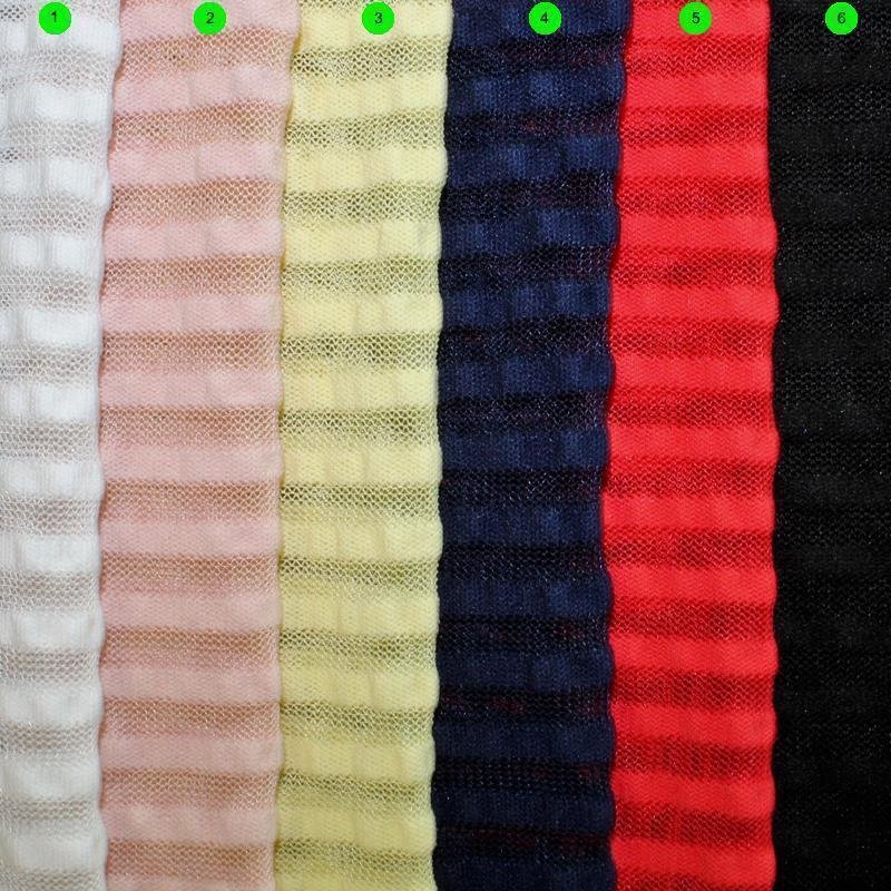 Bi-Stretchtüll Streifen mit Cloque Streifen 5 mm 07 schwarz