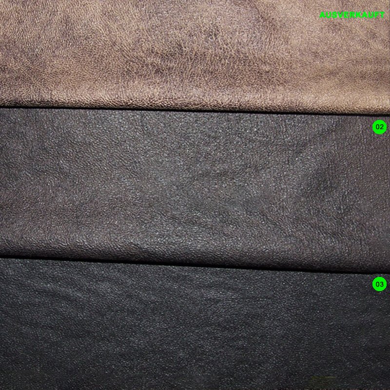 Lederimitat bi-elastisch Antik 03 schwarz