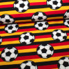 Baumwolljersey Fussball 01 schwarz-rot-gold