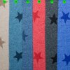 Sweatstoffe melange Serie Sterne 11 dunkelgrau