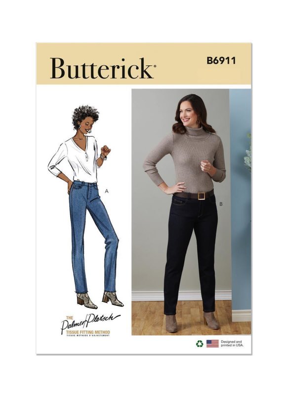 Butterick Schnittmuster Jeans für junge Frauen