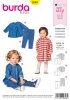 Burda Schnittmuster Baby Kleid und Hose Gr. 68 - 98