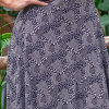 Modestoffe Borkenkrepp dunkelblau Abstrakt (Kleid)