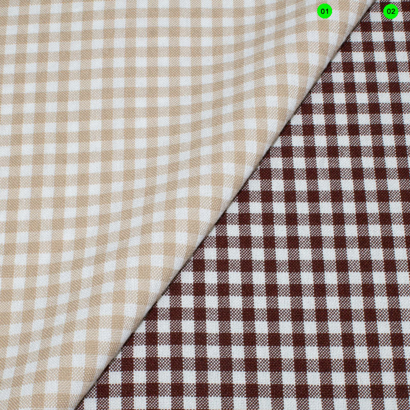 Stretch Karo 4 mm 01 beige