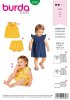 Burda Schnittmuster Baby Kleid + Hose Gr. 62 - 92