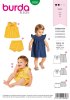 Burda Schnittmuster Baby Kleid + Hose Gr. 62 - 92