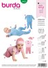 Burda Schnittmuster Baby Schlafanzug Gr. 56 - 80