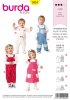 Burda Schnittmuster Baby Latzhose + Kleid Gr. 68 - 98
