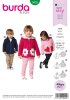 Burda Schnittmuster Baby/Kinder Jacke Gr. 86 - 122