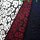 Animal-Jacquard Stretch 02 weinrot-schwarz