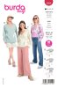 Burda Schnittmuster Damen Wickeljacke super easy Gr. 34 - 48