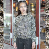 Modestoffe Winterjersey ocker Animalprint ÖkoTex...