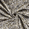 Modestoffe Winterjersey ocker Animalprint ÖkoTex...