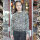 Modestoffe Winterjersey ocker Animalprint ÖkoTex (Sweatshirt)