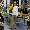 Modestoffe Winterjersey oliv-gelb Rauten ÖkoTex (Hose)