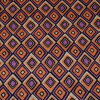 Modestoffe Winterjersey violett-orange Rauten ÖkoTex...