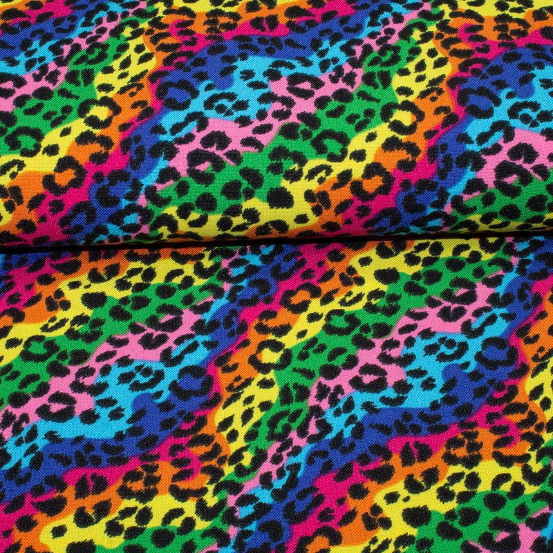 Tropical Druck Leoprint Multicolor ÖkoTex