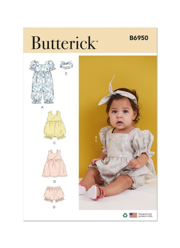 Butterick Schnittmuster Baby Sportbekleidung