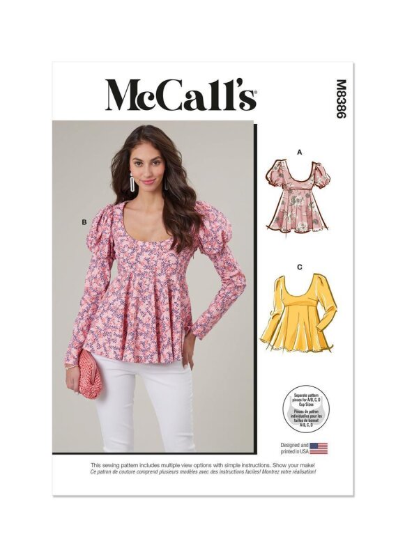 McCalls Schnittmuster Top