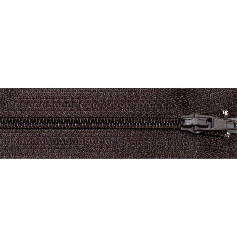 Reißverschluss Standard 3 mm nicht teilbar 15-316 dunkelbraun